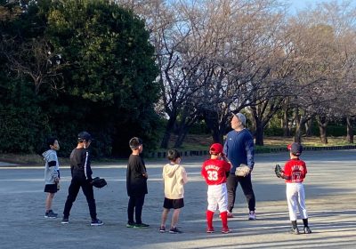 野球レッスンの画像